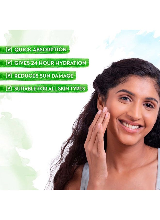 Mamaearth Ubtan Ultra Light Oil-Free Gel Face Moisturizer | Deep Hydration with Saffron & Turmeric | Helps Reduce Sun Damage | Long Lasting & Fast Absorbing | 6.76 Fl Oz/200ml