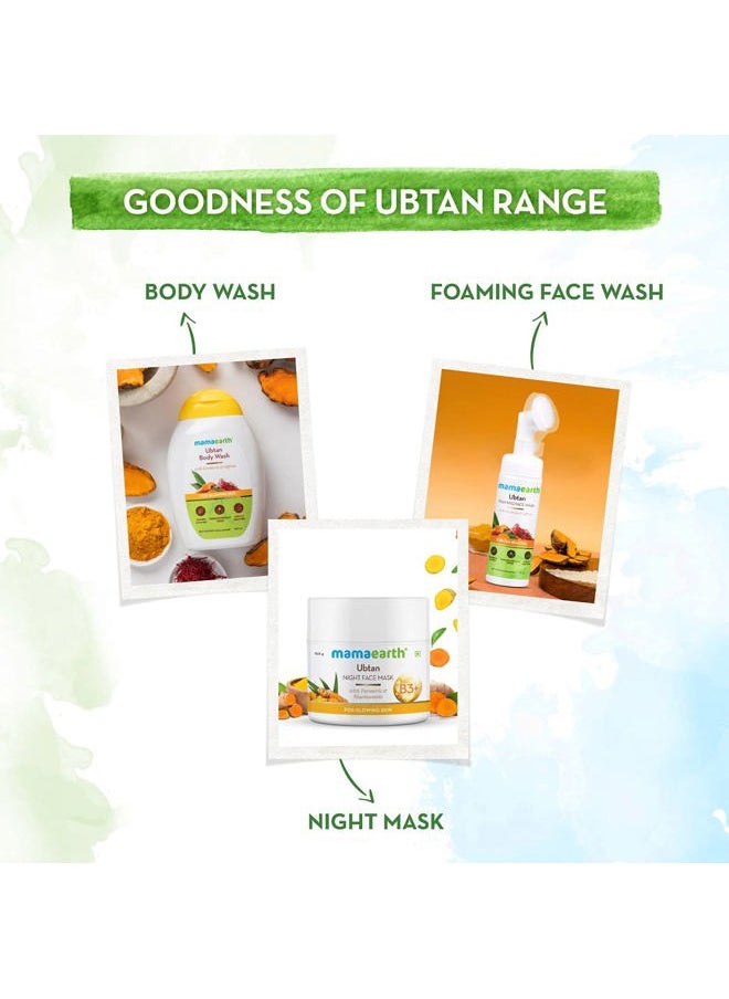 Mamaearth Ubtan Ultra Light Oil-Free Gel Face Moisturizer | Deep Hydration with Saffron & Turmeric | Helps Reduce Sun Damage | Long Lasting & Fast Absorbing | 6.76 Fl Oz/200ml