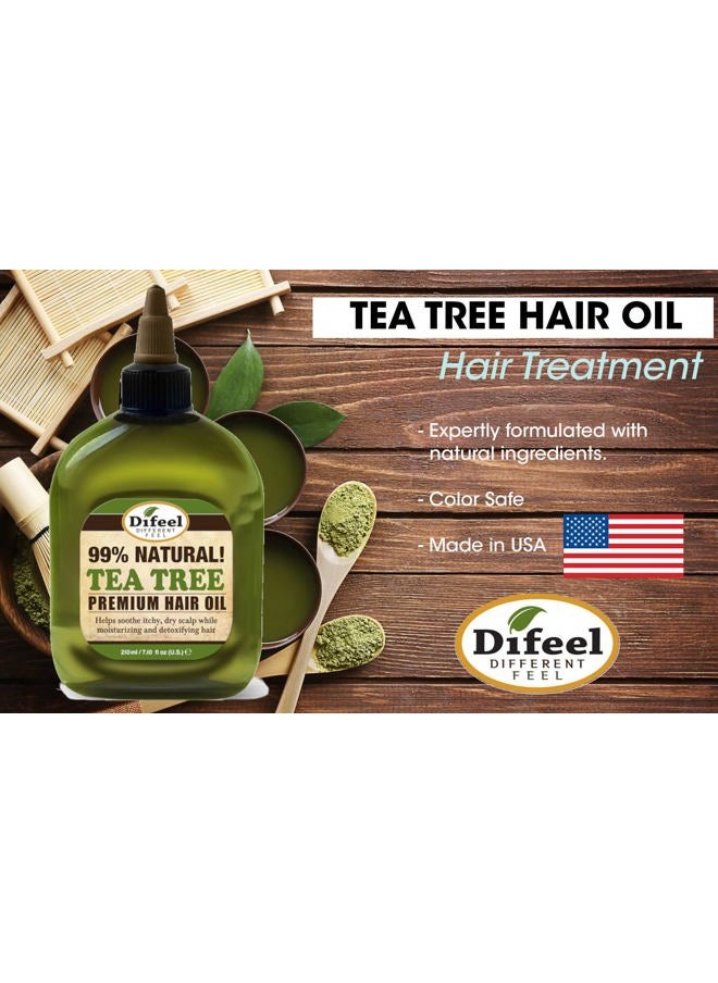 Premium Natural Hair Oil - Tea Tree Oil for Dry Scalp 7.1 Ounce (3-Pack)