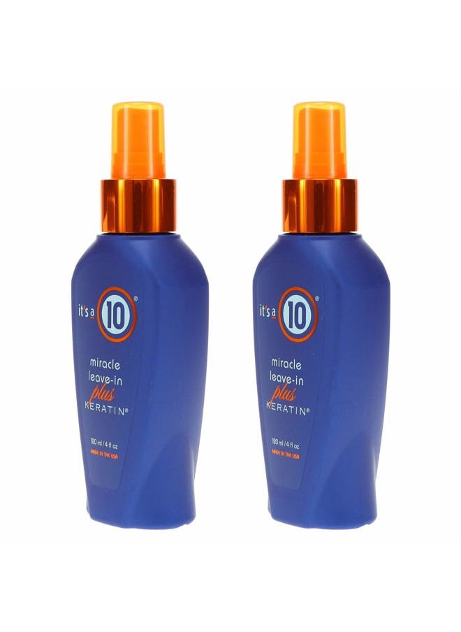 It's A 10 Haircare Miracle Leave-In Conditioner Spray w/Keratin - 4 oz. - 2ct