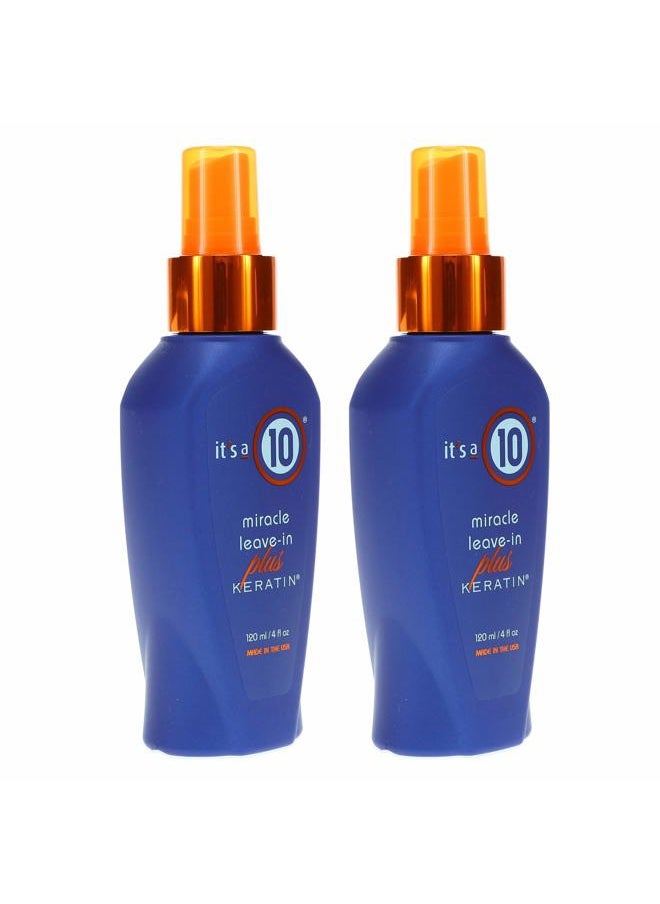 It's A 10 Haircare Miracle Leave-In Conditioner Spray w/Keratin - 4 oz. - 2ct