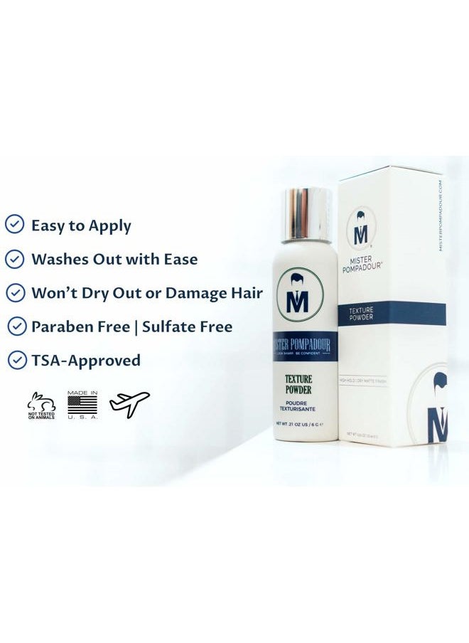 Texture Powder | Dry Volumizing Powder for Men and Women | Instant Volume for Fine, Straight, Thin or Thinning Hair | Natural Ingredients | Invisible and Scent Free Hold