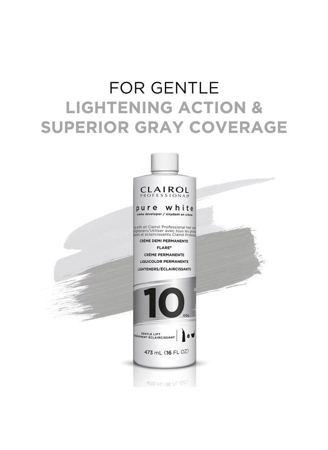Pure White 10 volume Crème Developer, 16 oz