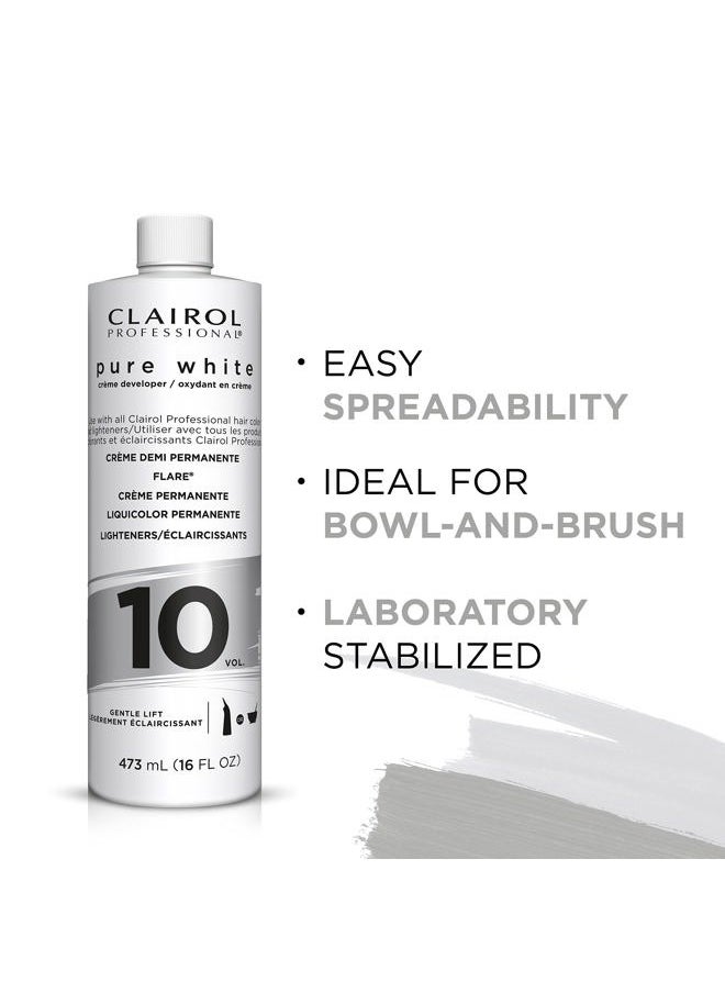 Pure White 10 volume Crème Developer, 16 oz