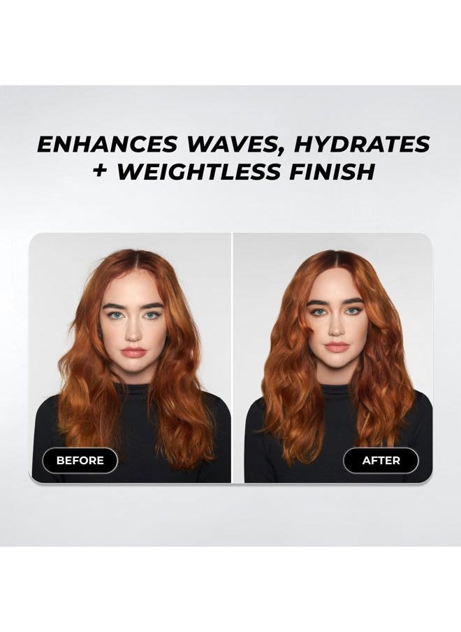 Hair Wavetech Hydrating Wave Cream, Vegan Formula Wavy Hair Curl Cream with Coconut and Argan Oil for Definition, Breakage Protection, and Hair Hydration, 5 Fl. Oz