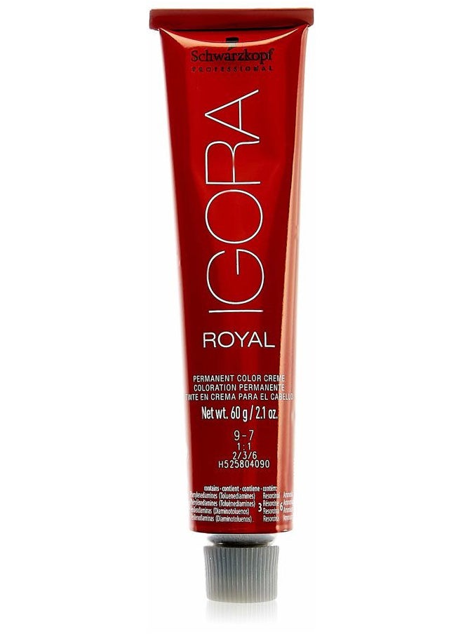 Igora Royal Hair Color, 9-7, Extra Light Copper Blonde, 60 Gram