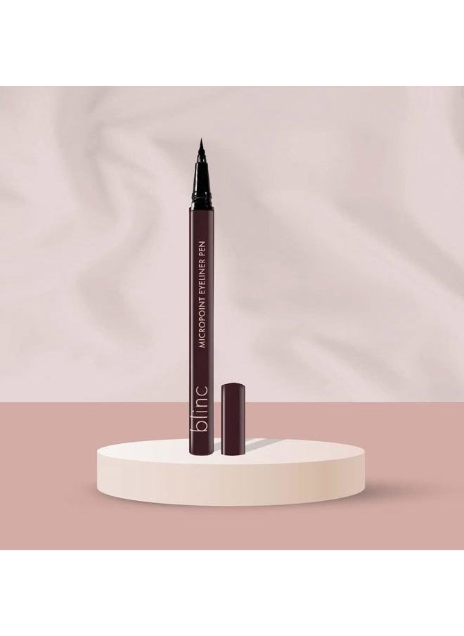 Blinc Micropoint Eyeliner Pen, Liquid Eyeliner Pen with ultra-precise Felt Tip, No-Skip, Ultra-Longwearing Highly-Pigmented Waterproof Eye Liner, Vegan, Gluten-Free and Cruelty-Free, 0.5mL/0.017 Fl Oz