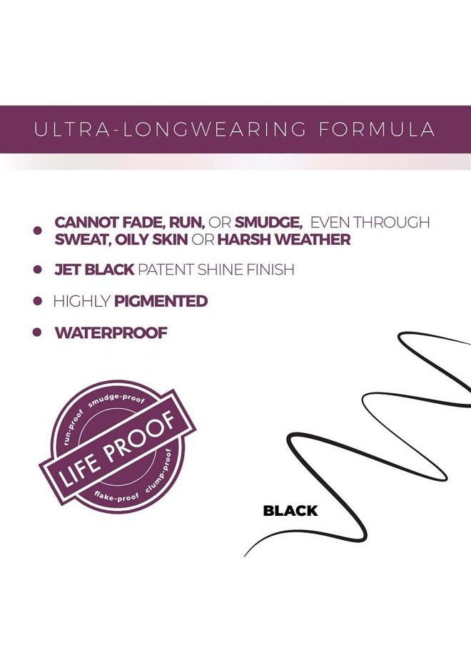Blinc Micropoint Eyeliner Pen, Liquid Eyeliner Pen with ultra-precise Felt Tip, No-Skip, Ultra-Longwearing Highly-Pigmented Waterproof Eye Liner, Vegan, Gluten-Free and Cruelty-Free, 0.5mL/0.017 Fl Oz