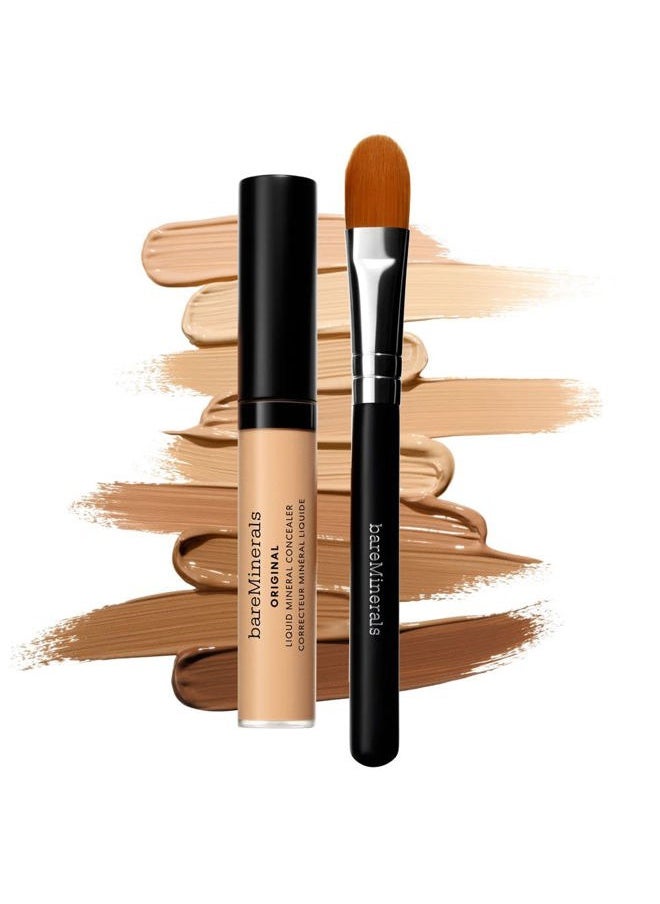 Original Liquid Mineral Concealer, Brightening Dark Circle Eye Concealer, Reduces Look of Fine Lines, Buildable Coverage, Vegan