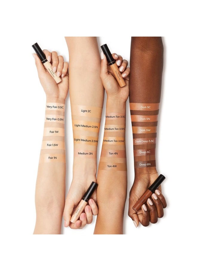 Original Liquid Mineral Concealer, Brightening Dark Circle Eye Concealer, Reduces Look of Fine Lines, Buildable Coverage, Vegan