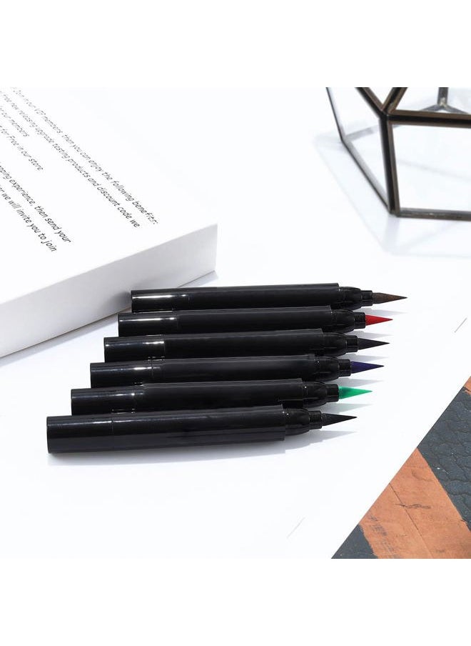 Eyeliner Stamp Matte Eye Liner Pen High Pigment Cosplay Eyeliners Long Lasting Costume Eyes Makeup for Women and Girls Pack of 1 (C-Red)
