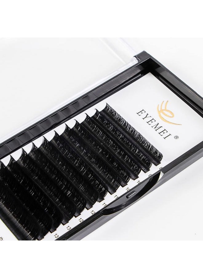 Eyelash Extensions 0.07 D Curl Natural Faux Mink Eyelash Extensions Individual Lashes Extension 13mm Tray Salon Use by EYEMEI