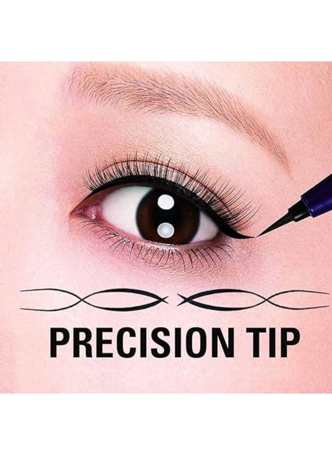 by KISSME Waterproof Smooth Liquid Eyeliner, Japanese Eye Makeup for Smudge-free, Super Keep 01 Jet Black