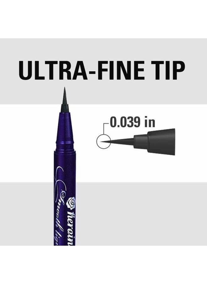 by KISSME Waterproof Smooth Liquid Eyeliner, Japanese Eye Makeup for Smudge-free, Super Keep 01 Jet Black