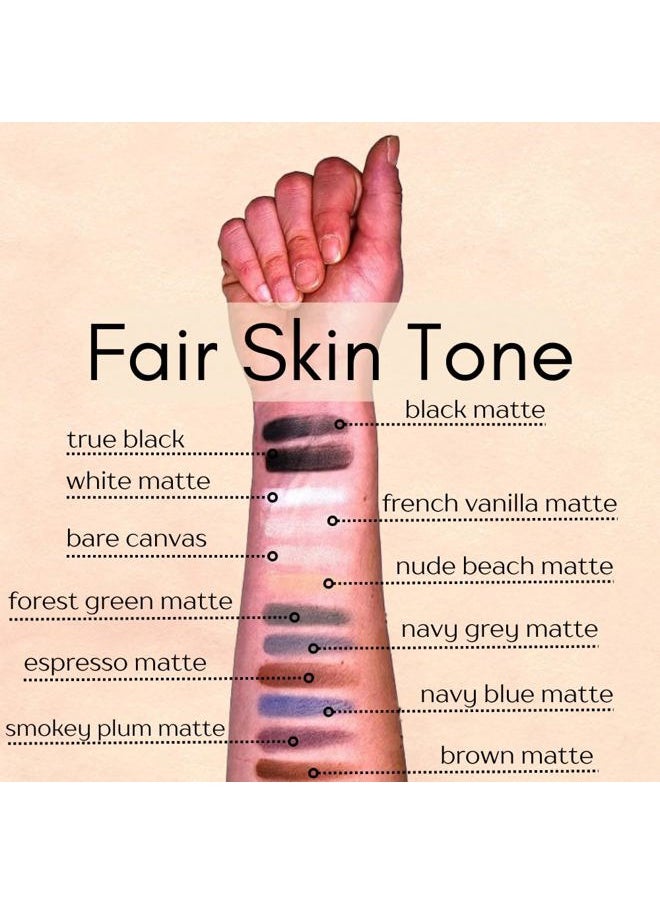 Naked French Vanilla Off White Nude Neutral Matte Pressed Powder Single Vegan Eyeshadow; Talc, Paraben & Cruelty Free