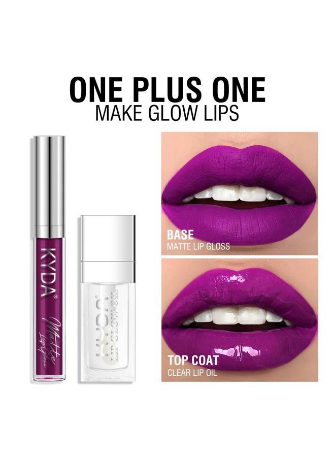 10 Colors Lipstick, Matte Velvet&Glitter Metallic Colors, for Glossy Radiant&Full Matte Lip Gloss, Non-Stick Cup Long Wear Lip Glaze, High Pigmented Lipstick Cosmetic-SET B
