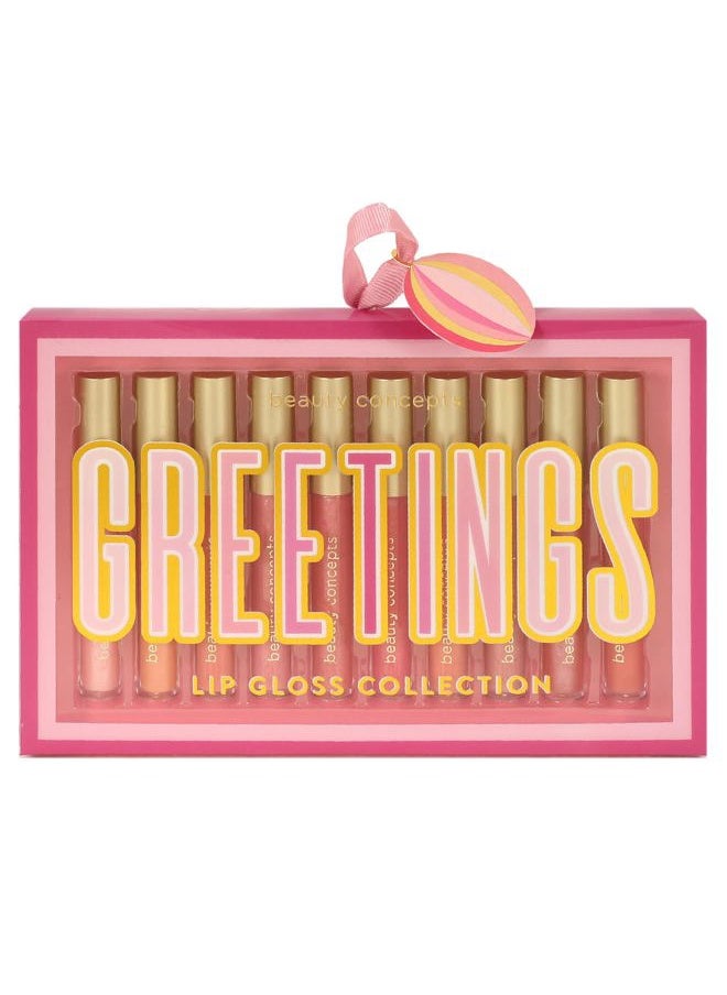 Beauty Concepts Lip Gloss Collection – Shimmering, Glossy Lip Makeup Set for a Radiant Finish, Pink Colors Collection