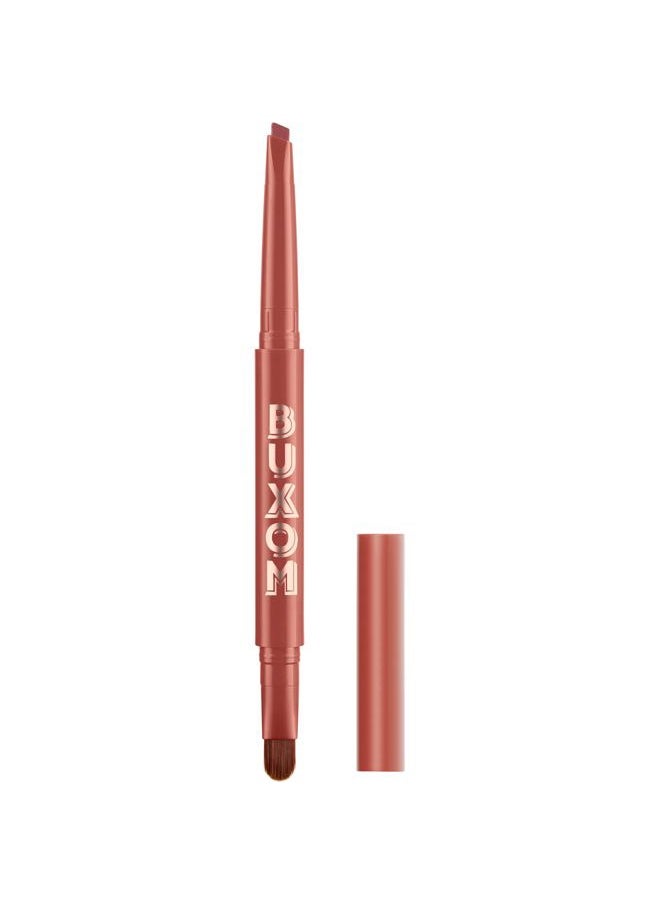 BUXOM Power Line Plumping Lip Liner, Savvy Sienna