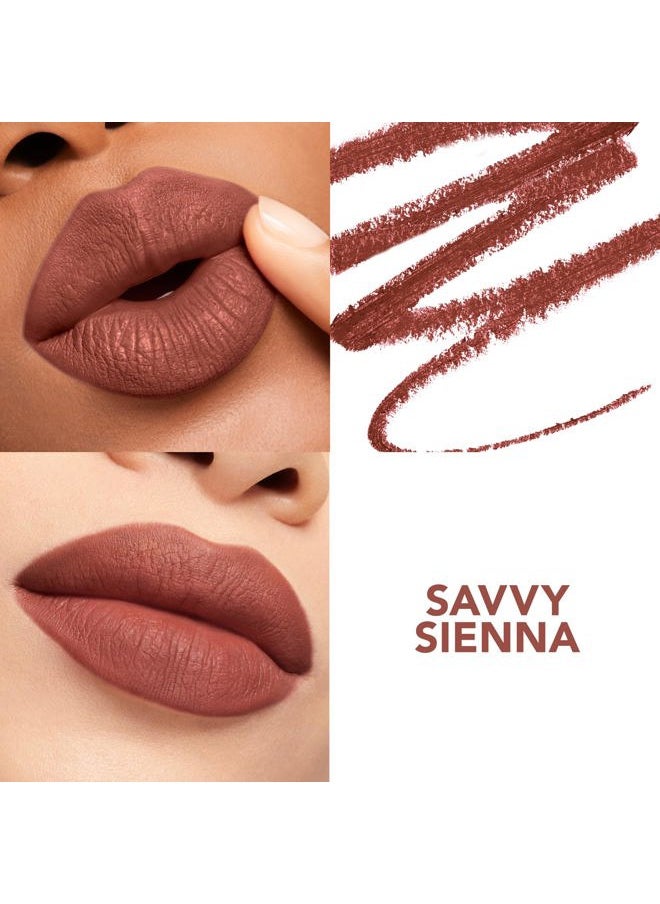 BUXOM Power Line Plumping Lip Liner, Savvy Sienna