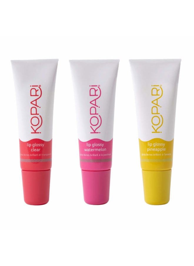 Coconut Lip Glossy (0.35 Oz (Pack of 3), Variety)