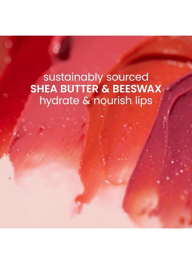 Lip Tint Balm with Long Lasting 2 in 1 Duo Tinted Balm Formula, Color Infused with Deeply Hydrating Shea Butter for a Natural Looking Buildable Finish, Fiery Red Dahlia (2-Pack)