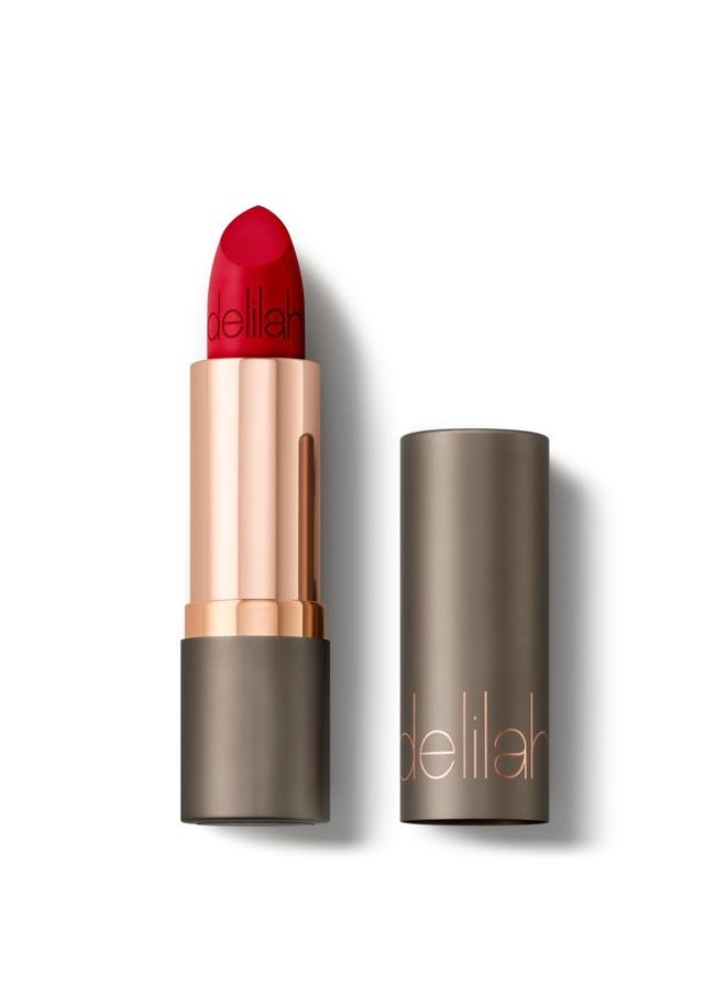 delilah - Colour Intense Cream Lipstick - Floozy - Rich Pigmented - Long Lasting, Hydrating, Velvety Creamy Lipstick For Women - Silky Matte Finish - Infused with Vitamin E - Vegan - 3.7g / 0.13 Oz