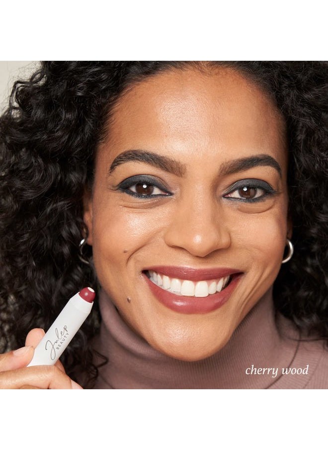 It's Balm Tint of Color Lip Balm - Cherry Wood Creme | Hydrating Lip Color with Vitamin E Core | Natural Gloss Finish | Vegan & Cruelty-Free