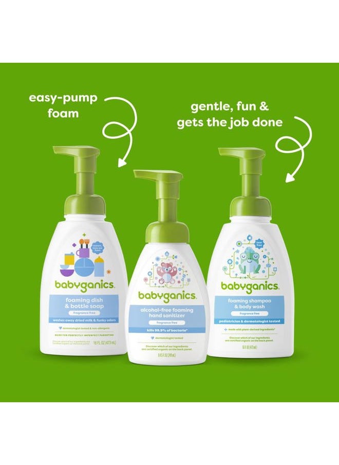 Baby Shampoo + Body Wash Pump Bottle, Fragrance Free, 16oz