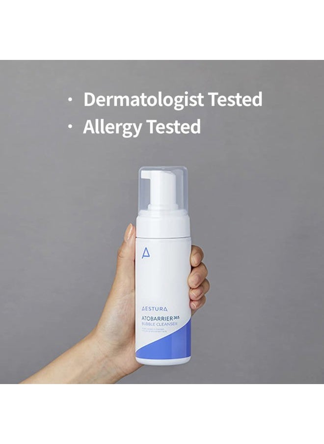 ATOBARRIER365 Bubble Cleanser with Mild Acidic pH formula, Pump to Foam Touchless Type Face Wash, Fragrance Free, SOAP Free, Hypoallergenic, 5.07 Fl Oz.