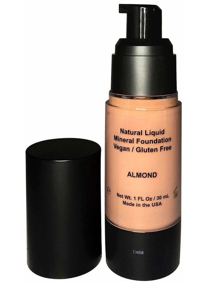 100% Natural Liquid Foundation, Organic, Vegan, Aloe Based, Natural Sun Protection, Gluten Free, Cruelty Free, Made in the USA, 1FL Oz. (Cork)