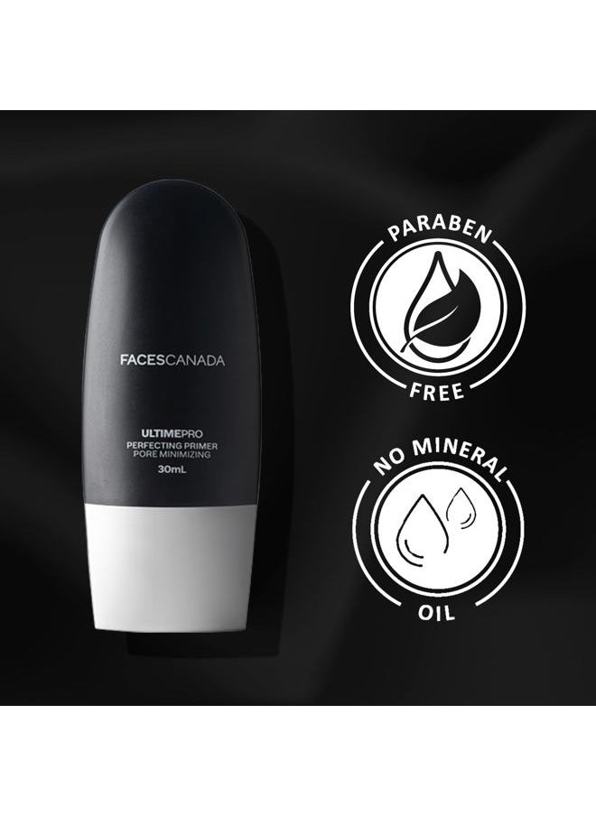 Ultime Pro Perfecting Face Primer | Lightweight & Pore Minimizing | Makes Makeup Long Lasting | Oil Free Matte Primer | 1.01 Fl oz (30ml)