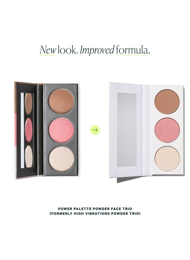 Power Palette Powder Face Trio, Face Powder Makeup Palette For A Sun-kissed Glow, Hydrates Skin, Vegan & Cruelty-free, Empowerment