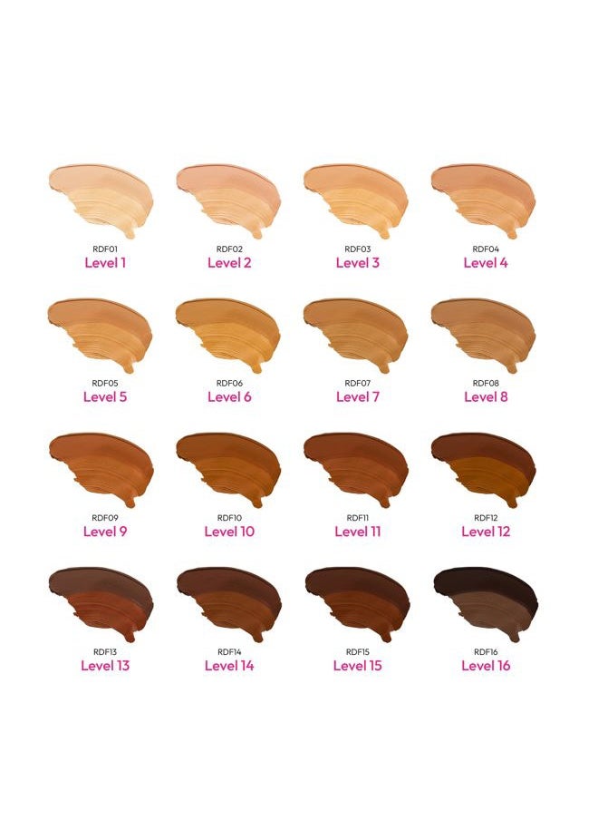 3D Face Creator Cream Foundation & Concealer, 12 Hours Long Lasting, Medium to Full Coverage, Non-Greasy, Ideal for Makeup & Contour Palette (Level 15)