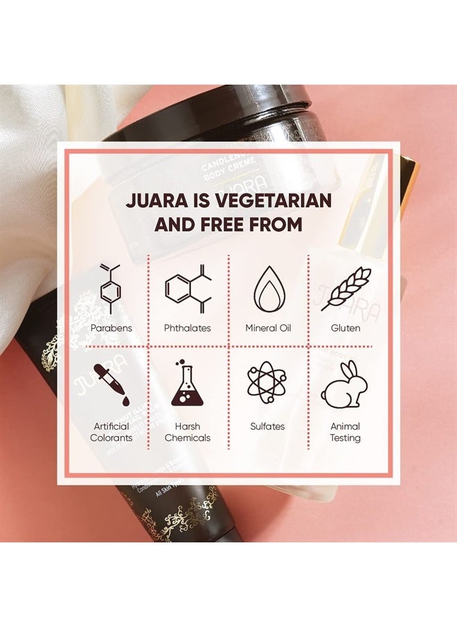 JUARA - Candlenut Body Polish | Invigorating Scrub | Deep Exfoliation | Smooth Rough Skin | Healing Hydration | Cruelty Free, Paraben, Sulfate Free, Vegetarian | 7.5 oz