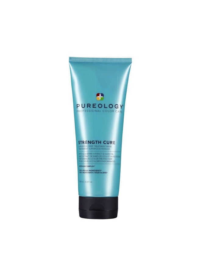 Strength Cure Superfood Treatment | For Damaged, Color-Treated Hair | Strengthening Leave-in Treatment | Silicone-Free | Vegan | Updated Packaging | 6.8 Fl. Oz. |