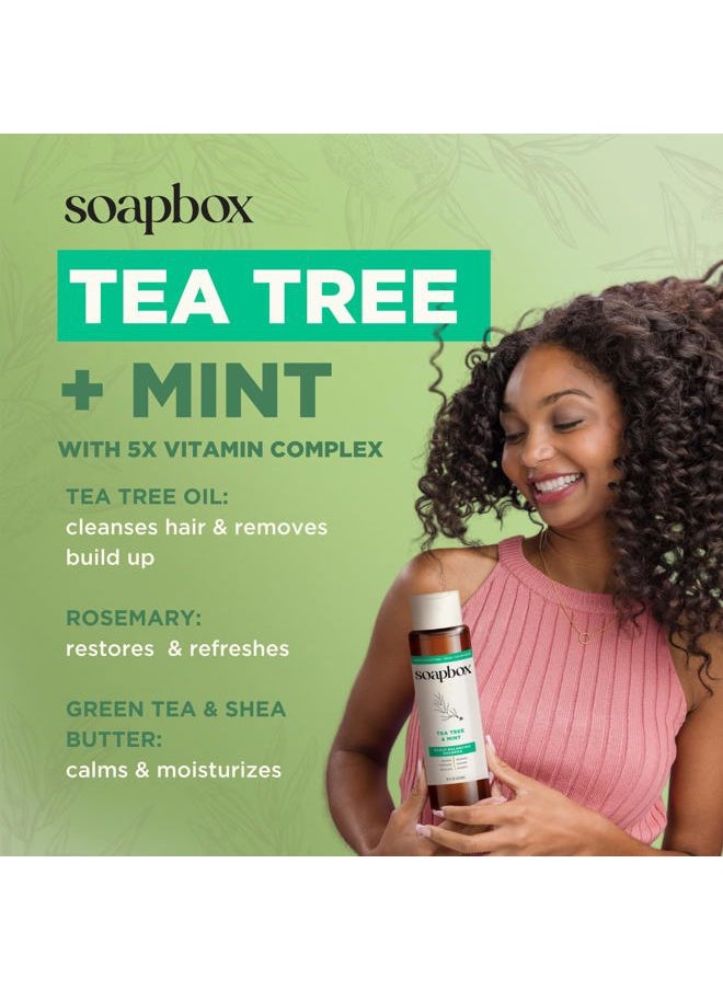 Tea Tree Conditioner, Sulfate Free, Paraben Free, Silicone Free, Color Safe, and Vegan Hair Conditioner, 16oz Bottles (Pack of 3)