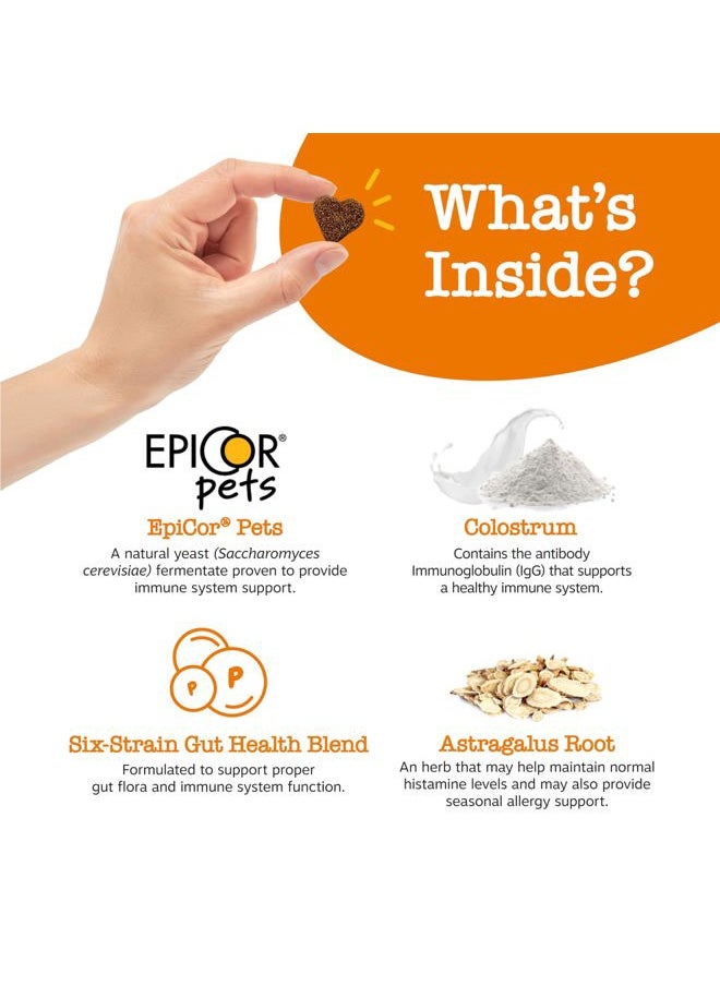 Dog Allergy Relief- Dog Itching Skin Relief- Dog Probiotics for Itchy Skin and Itchy Ears- Dog Allergy Paw Relief- Dog Allergy Chews- Dog Itch Relief - Dog Skin Allergy Relief - Lamb - 90ct
