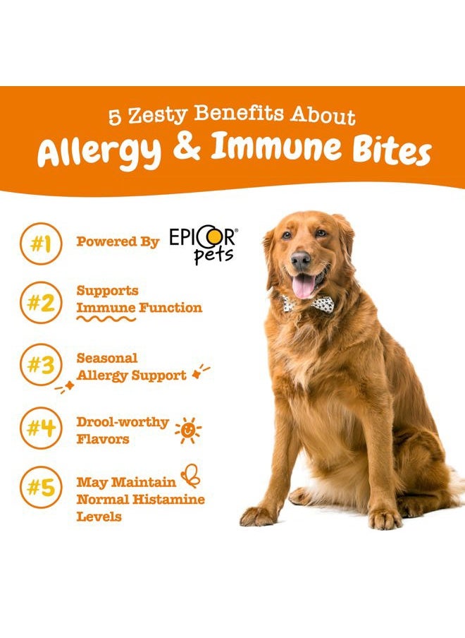 Dog Allergy Relief- Dog Itching Skin Relief- Dog Probiotics for Itchy Skin and Itchy Ears- Dog Allergy Paw Relief- Dog Allergy Chews- Dog Itch Relief - Dog Skin Allergy Relief - Lamb - 90ct