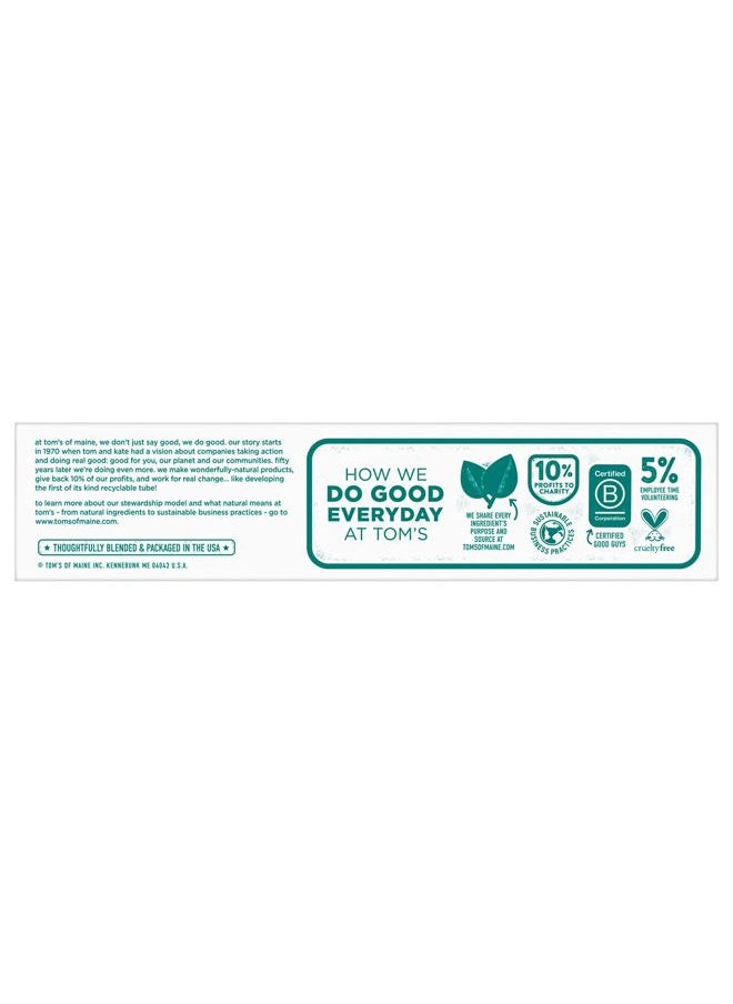 Whole Care Natural Toothpaste with Fluoride, Peppermint, 4 oz. 3-Pack (Packaging May Vary)