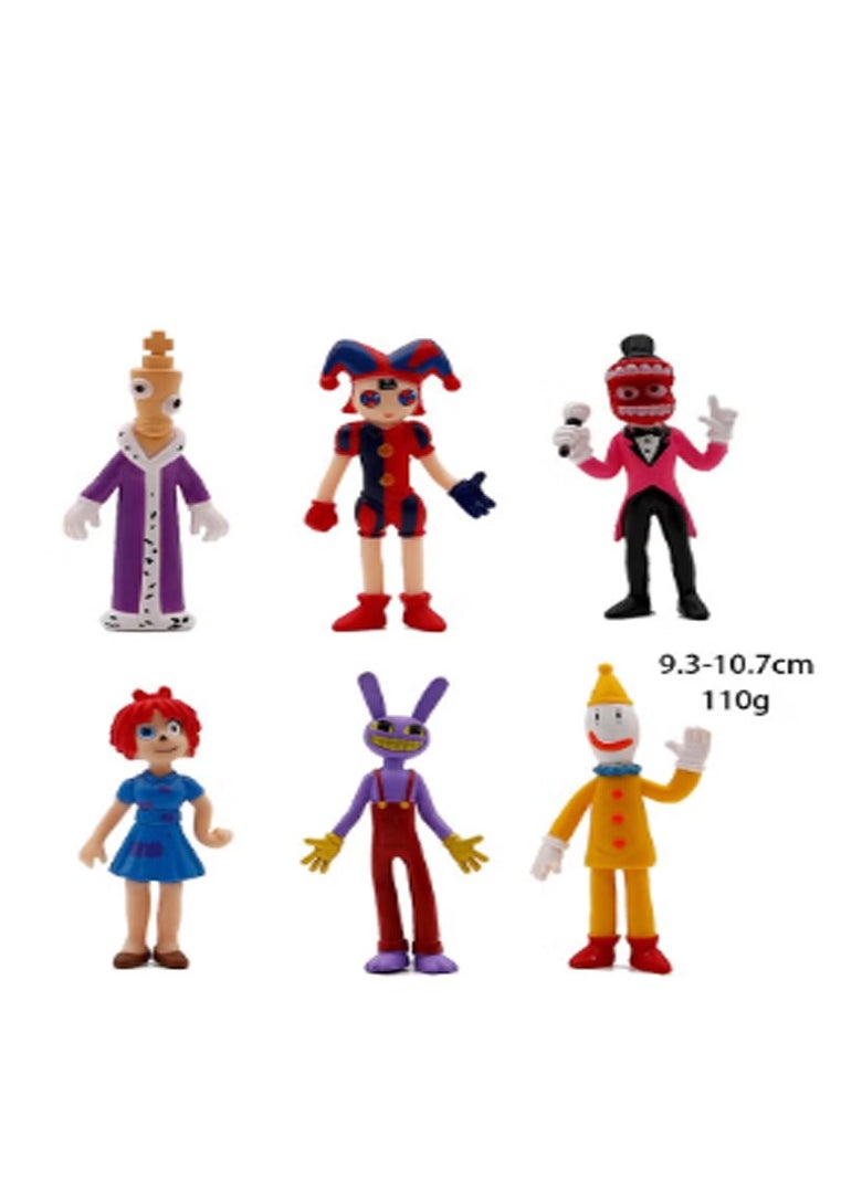 6 Pcs The Amazing Digital Circus Toy Set Ideas Toys Popular Cartoon Anime Model Ideas Toys Gifts for Adult & Kids