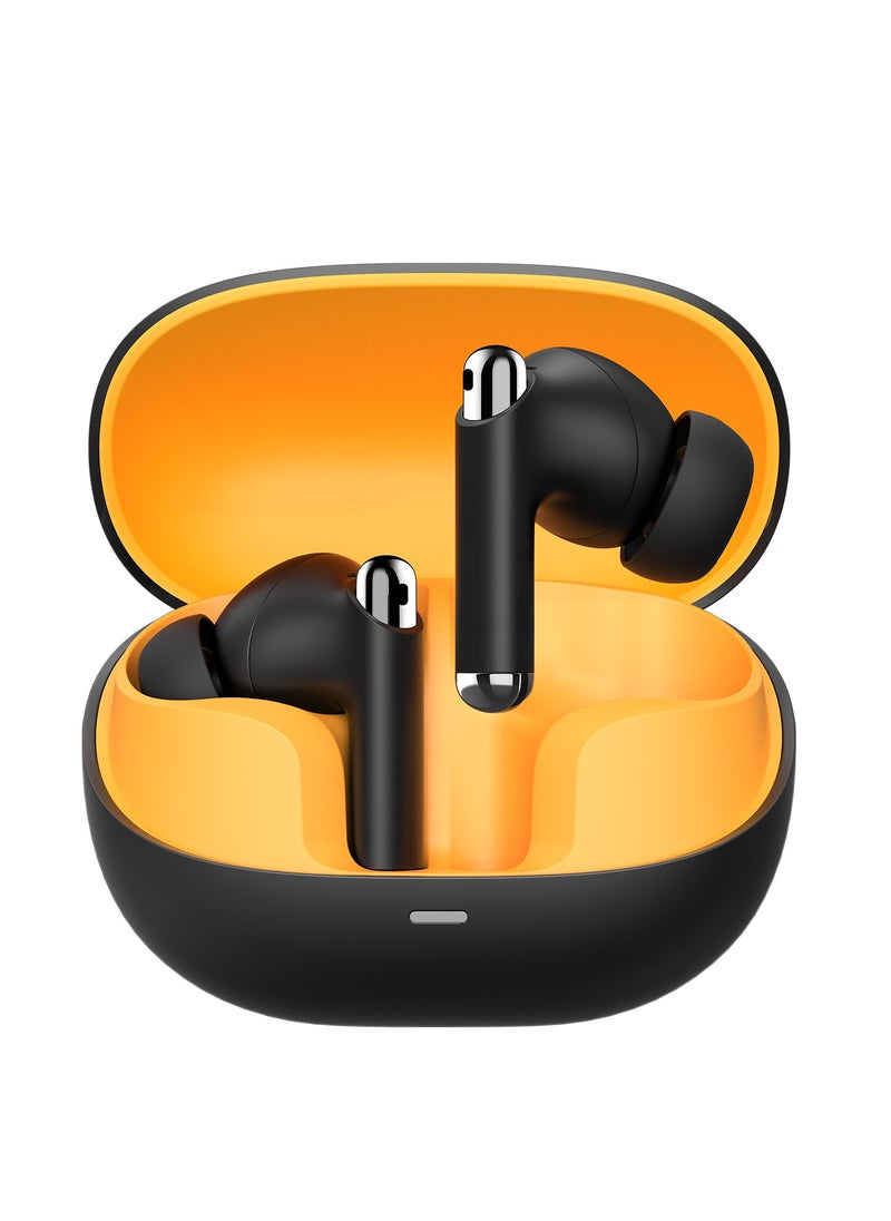 Rsilou R3008 Type-C Bluetooth 5.3 Wireless Earbuds – 6.5H Playtime, 400mAh Charging Case, Noise-Canceling Mics & Touch Control