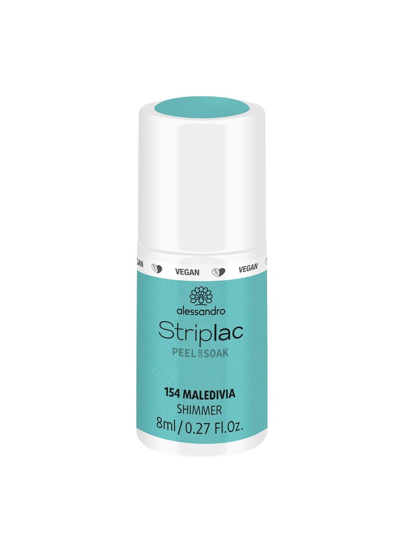 alessandro Striplac Peel or Soak Nail Polish -154 Maledivia for Women - 0.27 oz