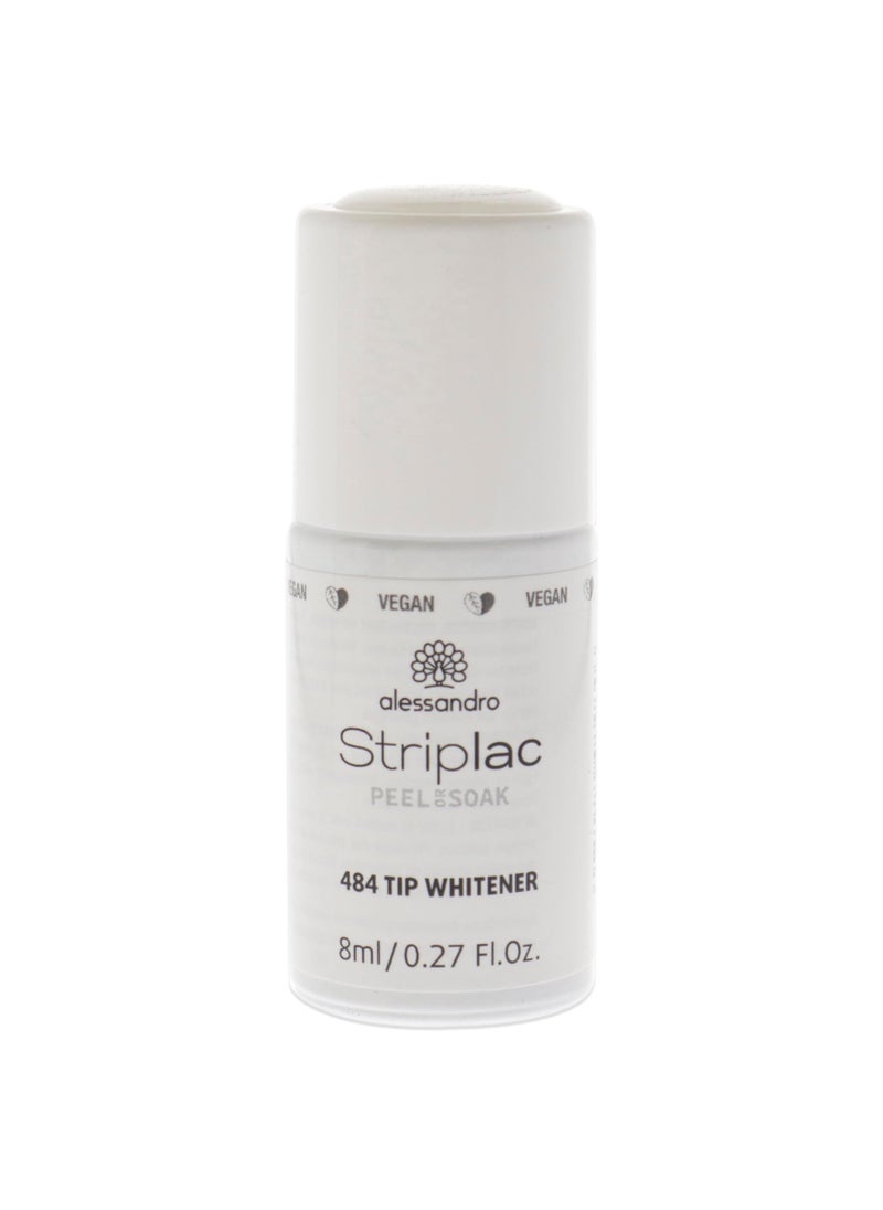 alessandro Striplac Peel or Soak Nail Polish -484 Tip Whiterner for Women - 0.27 oz