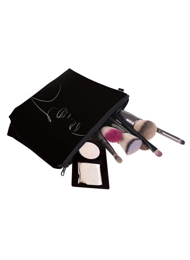 Makeup Case Small, Cosmetic Zipper Bag Waterproof for Purse Mini, Women Cute Traveling Accessories Pouch for Ladies Thanksgiving Christmas Gifts(D2-55884)