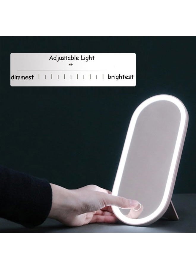 2025 Makeup Case with Mirror, Portable Cosmetics Box with LED Lighted Mirror for Bedroom, Travel, Multi-purpose Makeup Organizer Carrying Storage Case, Travel Size, Gift for Mom Ladies Girls