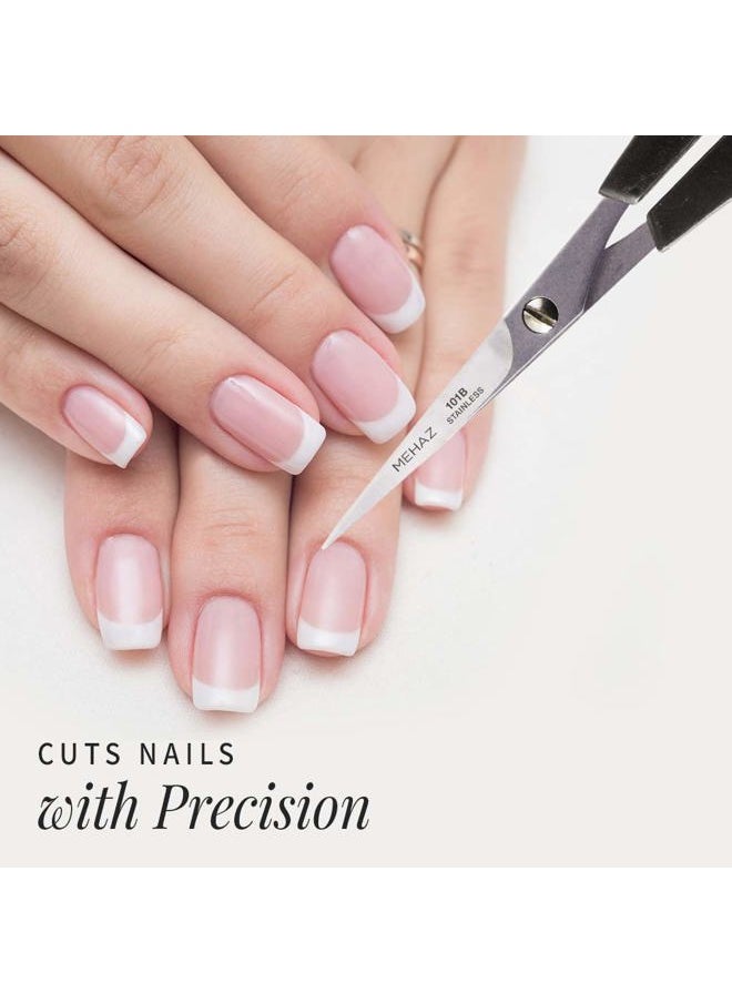 Precision Cut Stainless Steel Scissors to trim nails, brows, facial hair and split ends