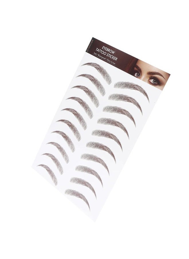Eyebrow Transfers, Eyebrow Sticker Eyebrow Transfer Stickers Temporary Eyebrow for Women, Long Lasting False Tattoos Peel Off Instant Eyebrow for Women Girls
