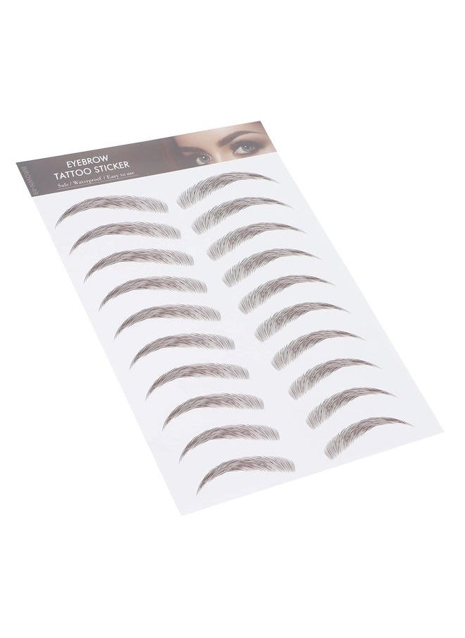 Eyebrow Transfers, Eyebrow Sticker Eyebrow Transfer Stickers Temporary Eyebrow for Women, Long Lasting False Tattoos Peel Off Instant Eyebrow for Women Girls
