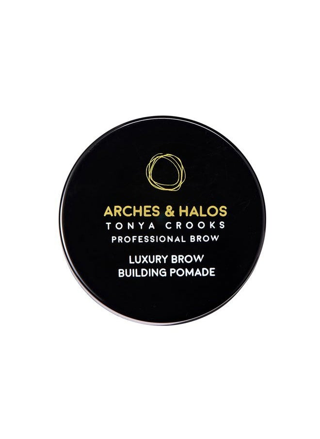 Luxury Brow Building Pomade - Espresso - Tinting Brow Definer for Sculpting and Shaping Eyebrows - Soft, Smudge-Proof, Silky Texture - Lightweight Cream and Gel Blend - 0.106 oz