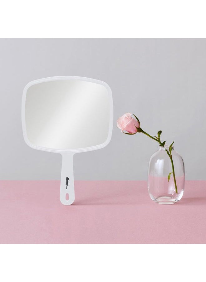 Professional Quality Hand Mirror – Hand Held Mirror with Handle, Single Sided Vanity Makeup Mirror for Women, Men, Salon, Barber, Shaving, and Travel, Medium 7.5